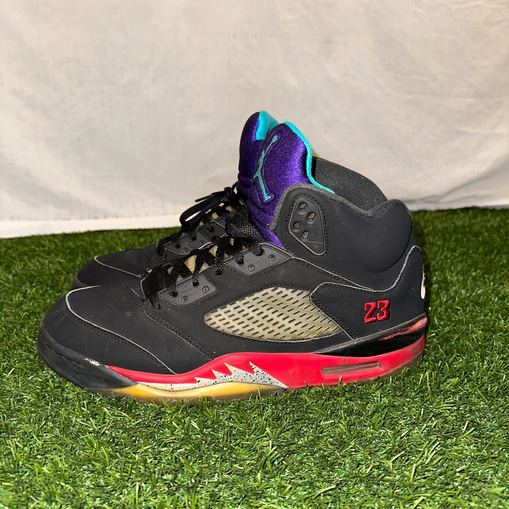 Air Jordan 5 Retro Top 3 OG Fire Red Black Metallic Grape 23